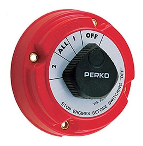 Selector De Batería Perko 8501dp Rojo, Pequeño.