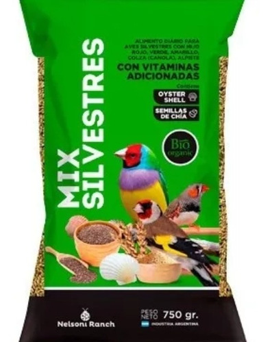 Alimento Aves Silvestres 750gr X 3. Nelson Ranch Caba Envios