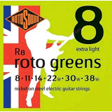 Cuerdas Para Guitarra Electrica Rotosound Roto Green R8