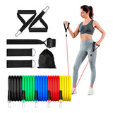 Kit 5 Bandas Elásticas Resistencia Para Gym Manijas Fitness 