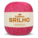 Barbante Brilho Prata 400g N°6 4/6 Fios 406m Euroroma Cor Pink