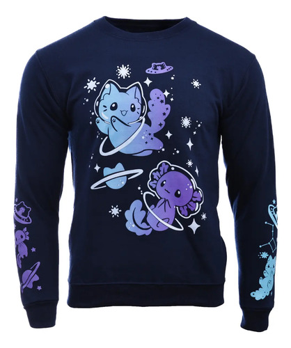 Sudadera Pullover Gatito Ajolote Kawaii Michiverso | Envío gratis