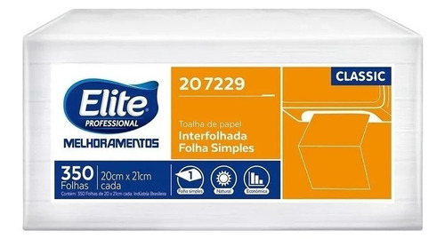 Papel Toalha Elite  Folhas Simples - Classic Interfolhado