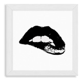 Cuadros Linea Home 20x20 Chato Blanco Lips