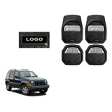 Tapetes 3d Charola Logo Jeep Liberty 2002 - 2005 2006 2007