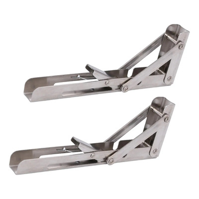2 Soportes Plegables Para Estantes Triangulares De 8 Pulgada