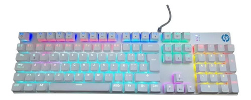 Teclado Gamer Hp Gk400f Qwerty Español Con Luz Rainbow