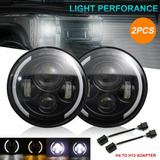 Faros Led De 7 Pulgadas Para Jeep Wrangler Jk 2 Puertas 2007