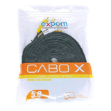 Cabo De Som P2 3.5mm X 2 Rca De Áudio Ponta Dourada 5 Metros