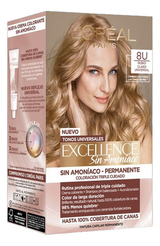 Coloracion Permanente Excellence Sin Amoníaco Loreal Kit