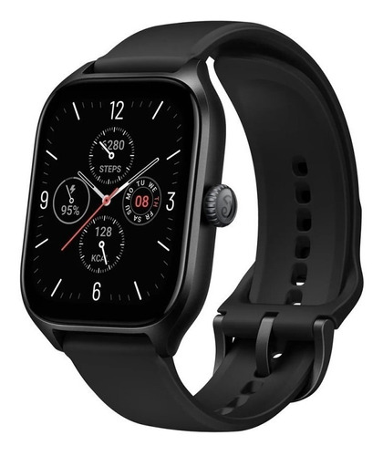 Smartwatch Amazfit Fashion Gts 4 1.75  Caja Infinite Black, Malla  Infinite Black De  Fluoroelastómero A2168