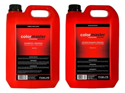 Shampoo Y Acondicionador Colormaster Fidelité 