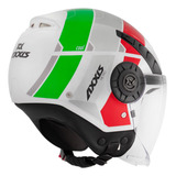 Capacete Aberto Axxis Metro Blade Metro Cool A6 Gren Fxm