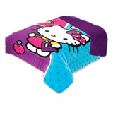 Cobertor Con Borrega De Hello Kitty Matrimonial Providencia