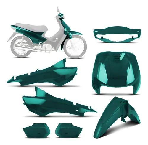 Kit Carenagem Completa Moto Biz 100 Ano 1998 Até 2005 | Frete grátis