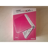 New Nintendo 3ds Xl Rosa Branco Pink White 64gb Completo