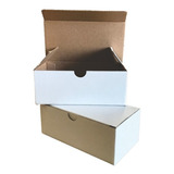 Caja Envios 100 Pzas De 15x7.5x5.5 Cm Microcorrugado Blanco