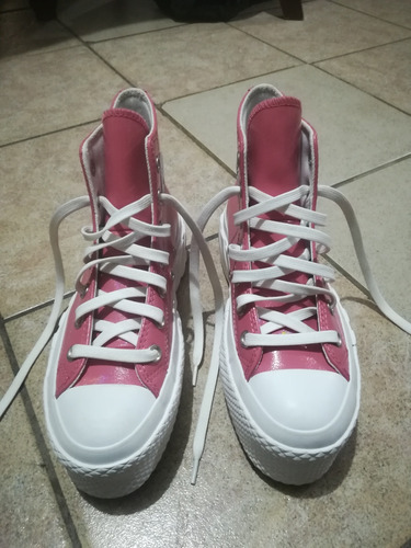 Tenis Bota Converse Chuck Taylor Rosas  22.5 (amplios 24) 