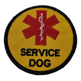 Parche Bordado Service Dog K9 Paramedico - Made In Usa