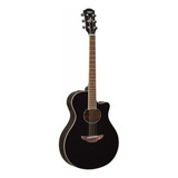 Guitarra Electroacústica Yamaha Apx600 Para Diestros Black Palo De Rosa Brillante