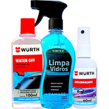 Limpa Vidros Automotivo + Anti Embaçante + Cristalizador