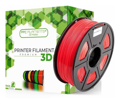 Filamentos Pla Ppc 1kg 1.75mm Rojo | Filamentos