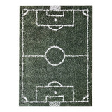 Alfombra Shaggy Infantil Soccer 120x170 Cancha Futbol