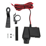 Cargador Motos 10-24v Adaptador Usb Doble Con Voltímetro