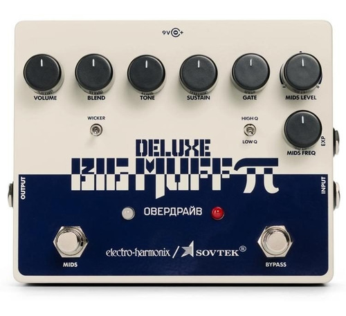 Pedal Electro-harmonix Sovtek Deluxe Big Muff Pi + Cable