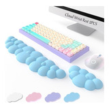 Keyboard Cloud Wrist Rest 2pcs, Reposamuñecas Con Memoria