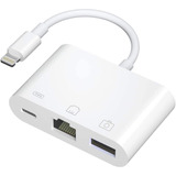 Adaptador Lightning A Rj45 Gigabit Lan 3 En 1 iPad/iPhone