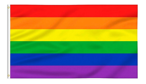 Bandera Lgbt Pride Arcoiris 150x90cm Comunidad Orgullo Gay