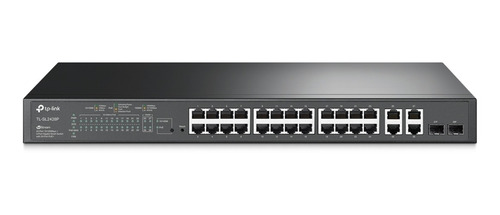 Switch Tp-link Tl-sl2428p 24 Puertos 100mbps Poe+ 2 Sfp Rack