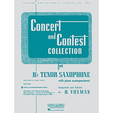 Concert And Contest Collection For Bb Tenor Saxophone Piano 