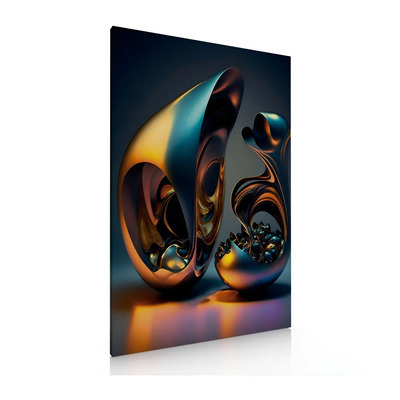 Cuadro Decorativo Moderno Canvas Figuras Abstractas | Meses sin interés