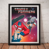 Cuadro Cartoons - Transformers - Retro Vintage - Poster