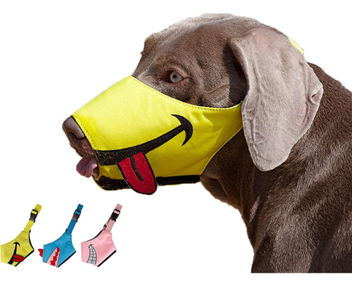 Bozal Para Perro Footpet, Bozal De Cara Sonriente Con Nailon