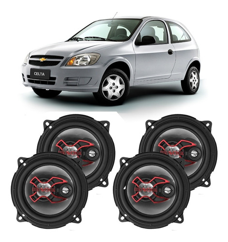 Auto Falante Gm Celta 2006 A 2011 Bravox 200w Rms 4 Portas