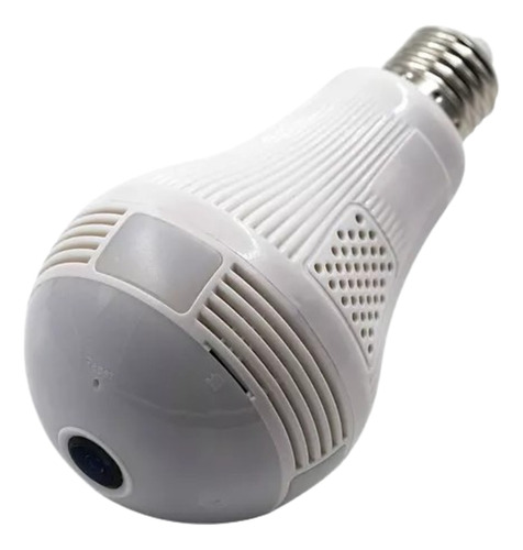 Kit Com 2 Camera Lampada Ip 360° Hd Panorâmica Led Wifi
