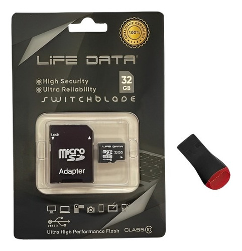 Kit 14 Pendrive 32gb Mini 3 Em 1 Classe 10 Life Data