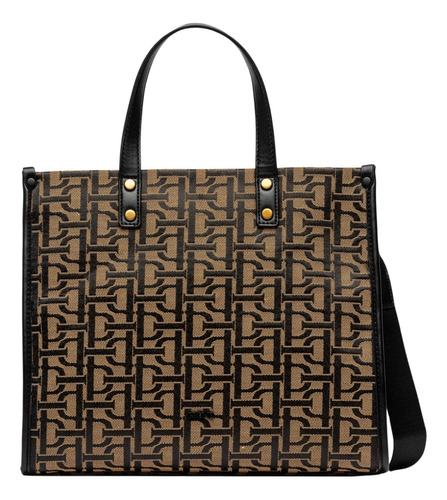 Cartera Prune Shooper The Monogram Jacquard 