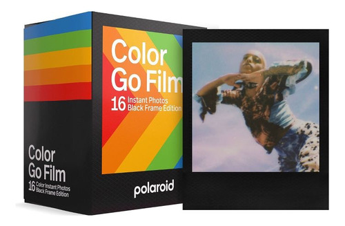 Polaroid Go Black Film Película Negro Instantánea (16 Fotos)