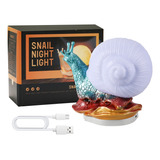 Escritorio Night Light Night Snail Desk Para Niños, Blanco,