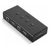 Switch Box Kvm Ugreen Portas 4xvga 3usb A 4xusb B Preto