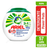 Capsulas Detergente Ariel Pods 57un