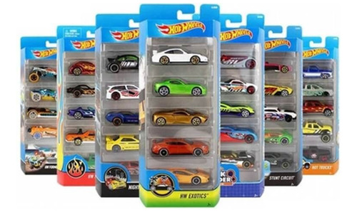 Paquete De 5 Carritos Hot Wheels A Elegir Vehículo Carrito