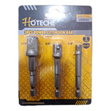 Juego Adaptador Dados Para Taladro Hoteche 3 Pc