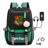 2024 Mochila Escolar De Harry Potter Estampado Bolsa Usb