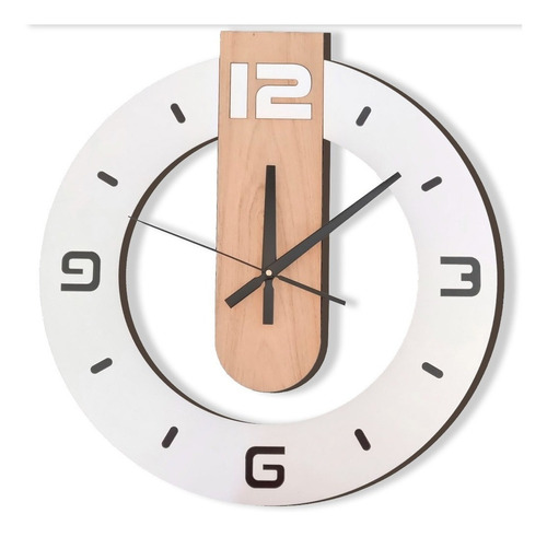 Reloj Pared 30 Cm Kiev, Madera, Somos Fabricantes