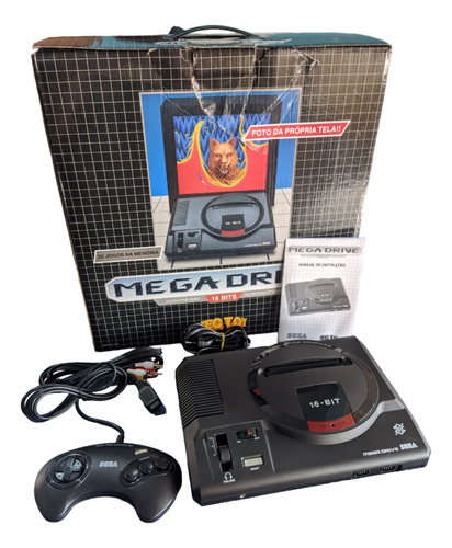 Console Mega Drive 16bit Tec Toy Com 22 Jogos Na Memoria